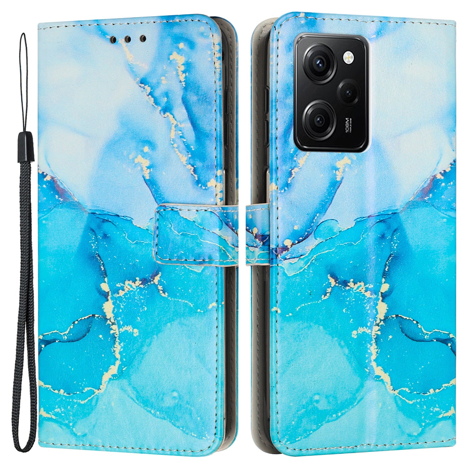 For Xiaomi Redmi Note 12 Pro Speed 5G Poco X5 Pro 5G Marble Pattern Phone Case PU Leather Wallet Stand Cover with Strap For Xiaomi Redmi Note 12 Pro Speed 5G Poco X5 Pro 5G Marble Pattern Phone Case PU Leather Wallet Stand Cover with Strap
